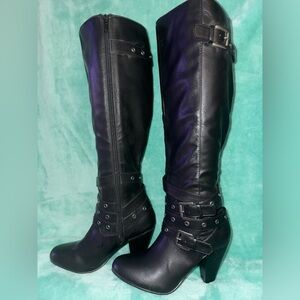 NWOB JustFab Knee High Black Boots.